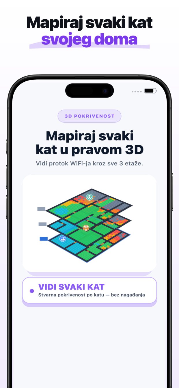 Dobijte preporučeno mjesto za pojačivač uz usporedni prikaz pokrivenosti PRIJE i POSLIJE.