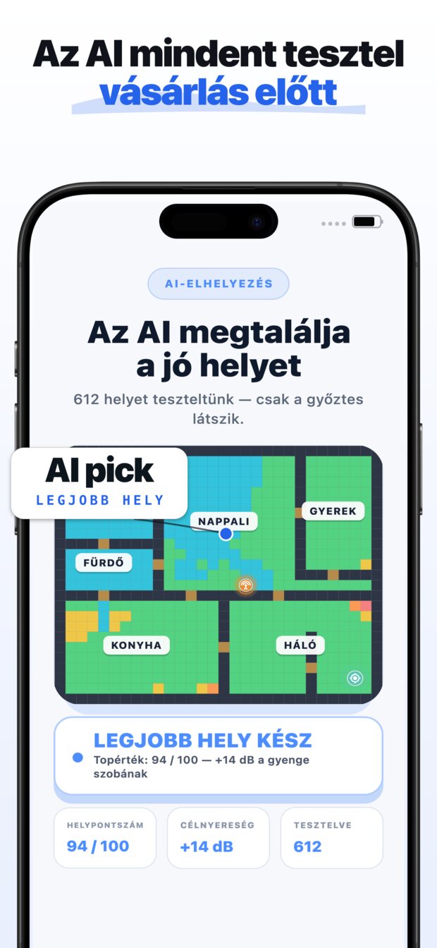 Válaszd ki a legfontosabb szobát – a dolgozószobát, a hálószobát, a teraszt.