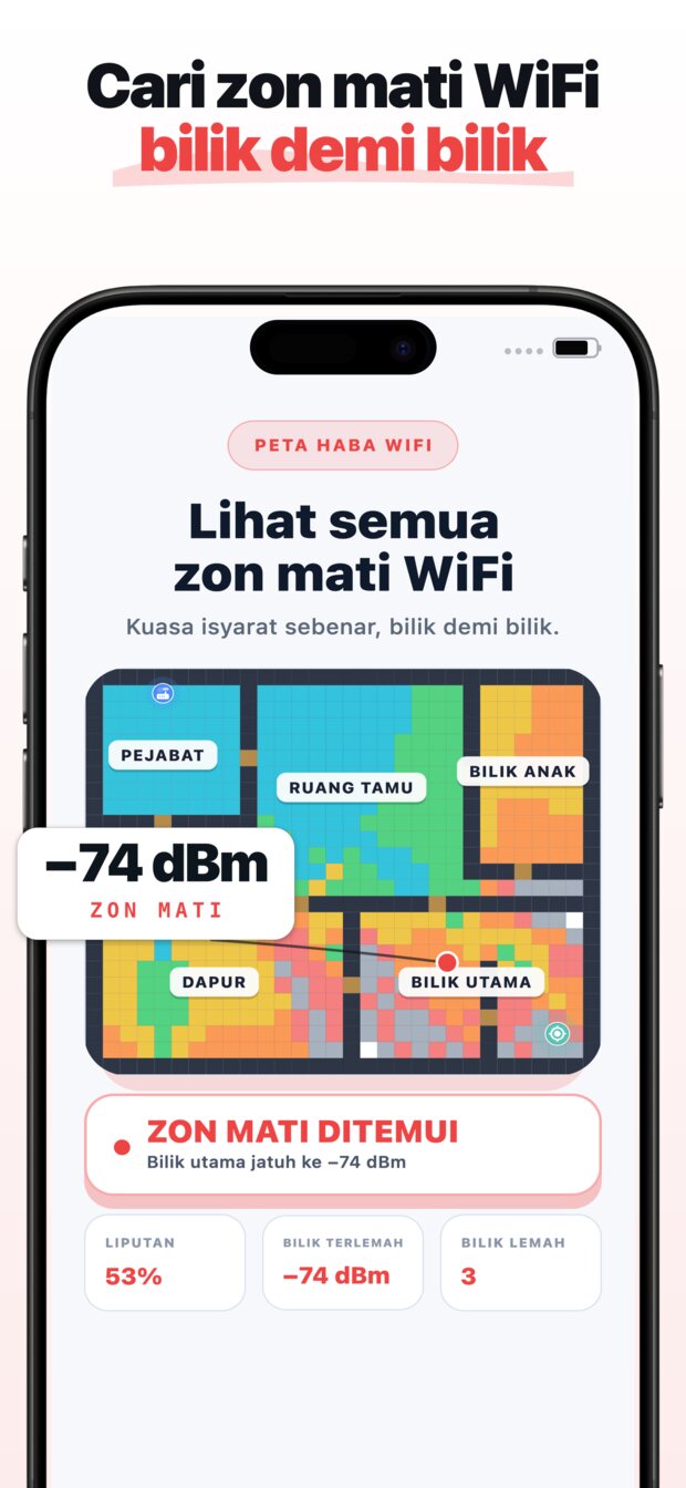 Lakar pelan lantai anda — mula kosong, guna susun atur permulaan pintar, atau pilih templat.