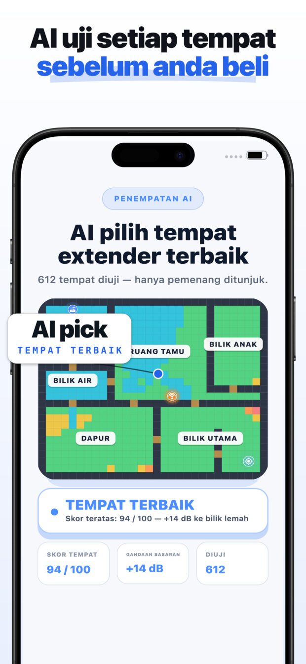 Pilih bilik yang paling penting — pejabat, bilik tidur, atau anjung anda.