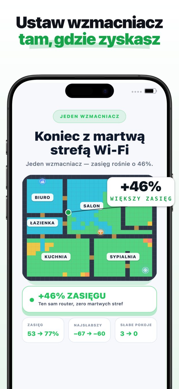 Postaw router dokładnie tam, gdzie faktycznie stoi.