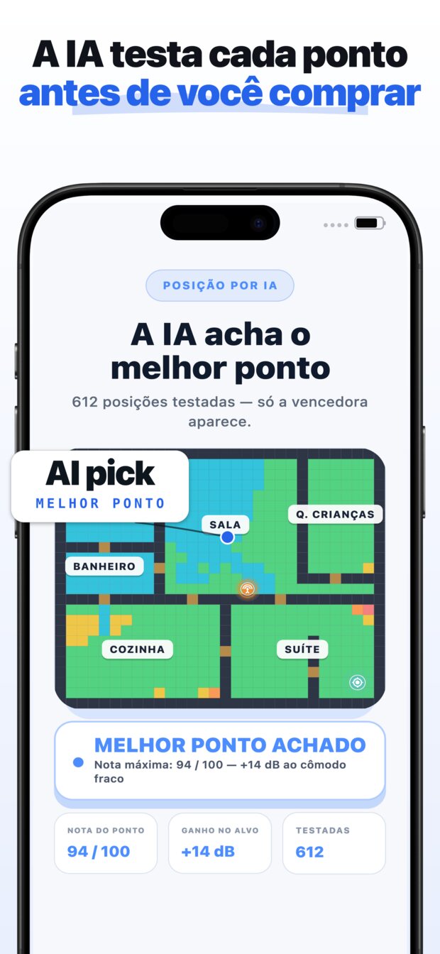 Escolha o cômodo que mais importa — o escritório, o quarto, a varanda.