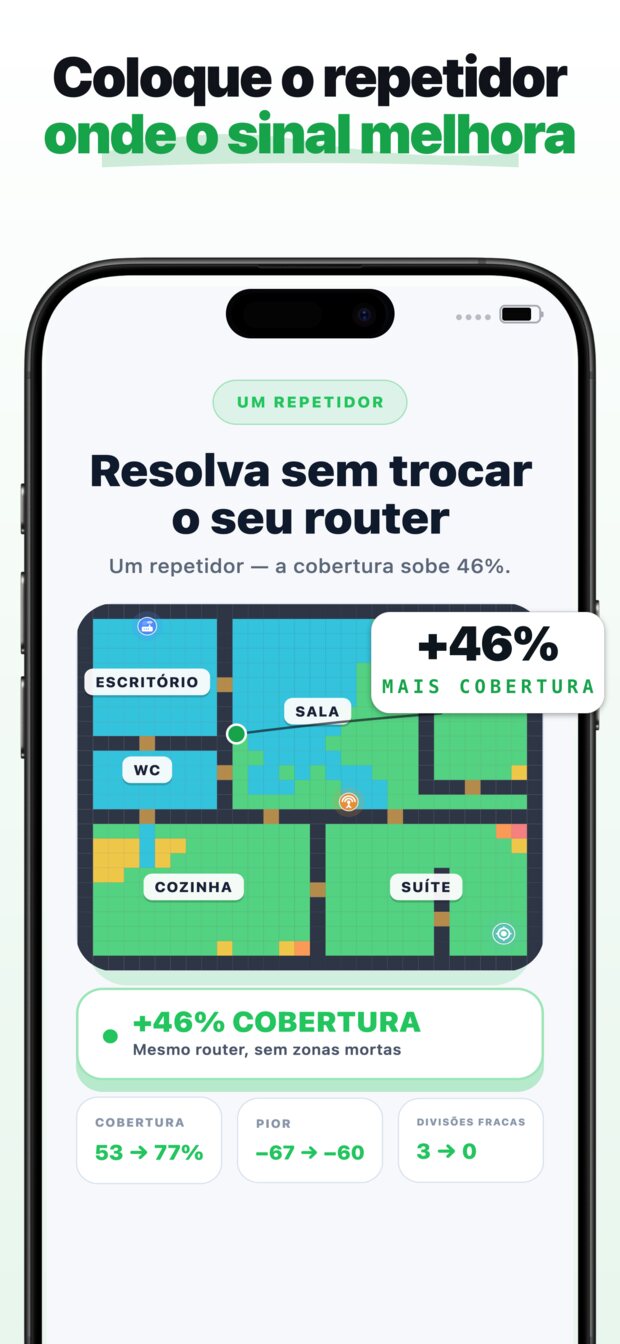 Coloque o router onde ele está mesmo.
