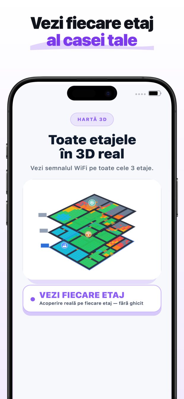 Primești un loc recomandat pentru extender, cu o vedere a acoperirii ÎNAINTE / DUPĂ, una lângă alta.
