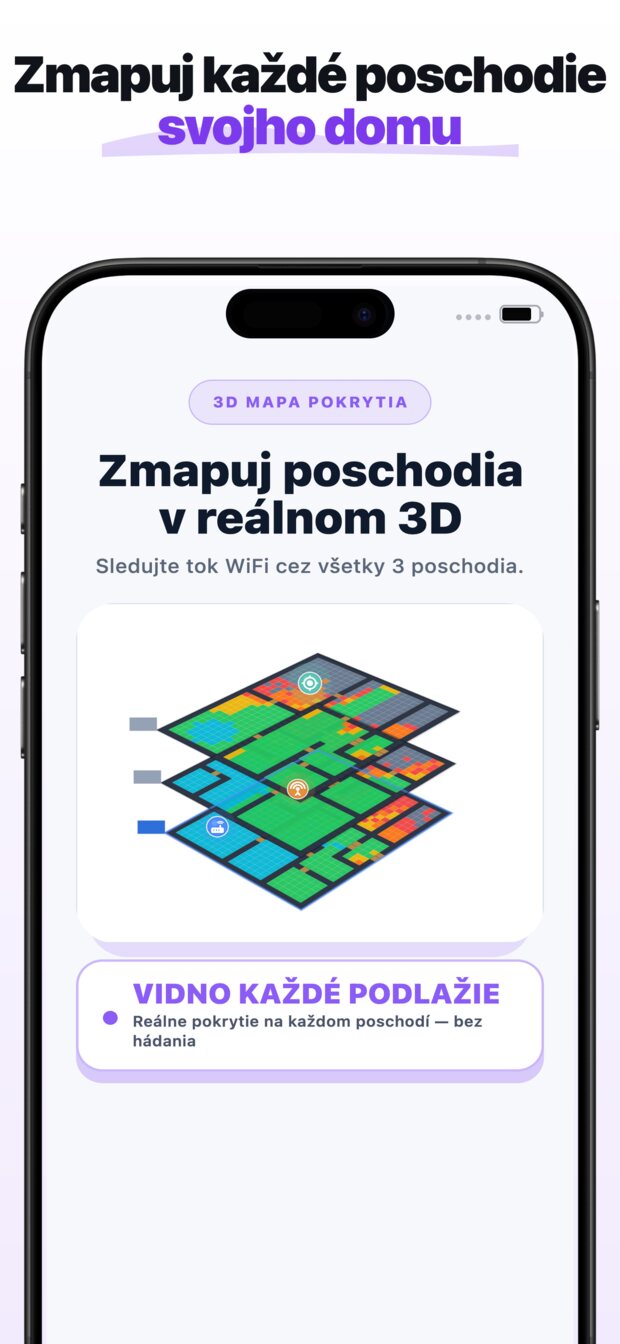 Získajte odporúčané miesto pre extender s náhľadom pokrytia PRED a PO vedľa seba.