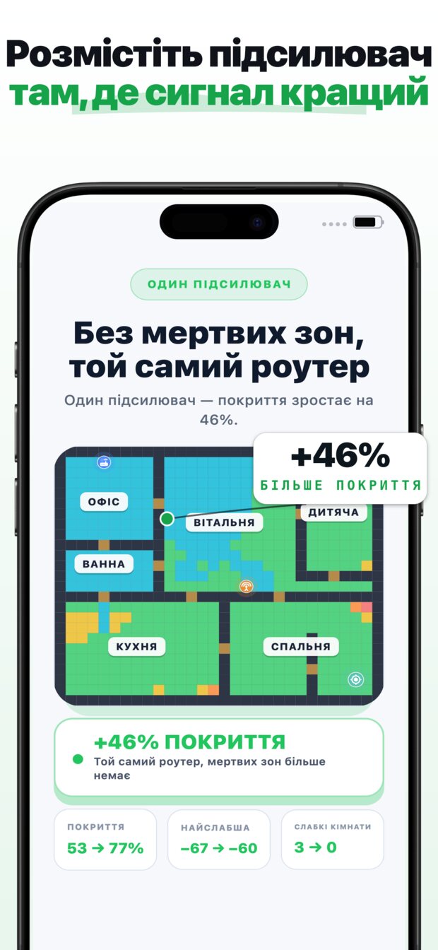 Поставте роутер туди, де він стоїть насправді.